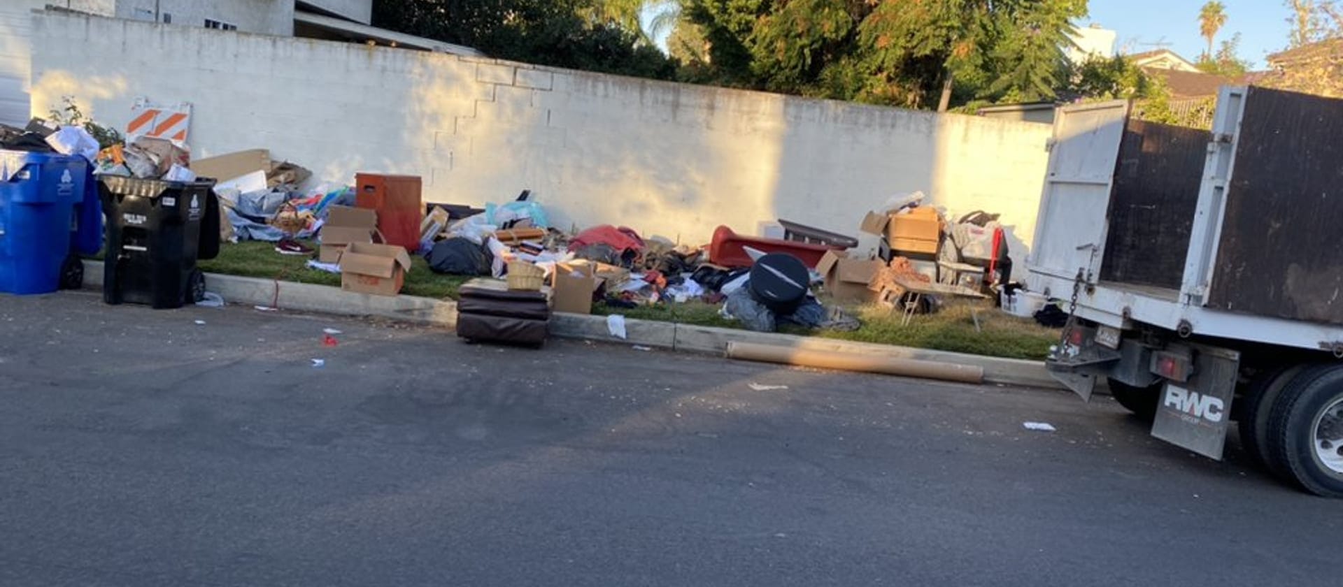 Commercial Junk Removal work in progress